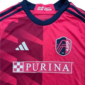 St‎ Louis City SC Adidas Soccer Jersey Size 15-16Y Teens/Youth Futbol City SC
